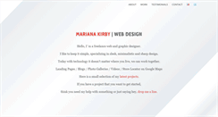Desktop Screenshot of marianakirbywebdesign.com