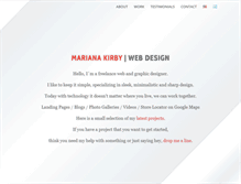 Tablet Screenshot of marianakirbywebdesign.com